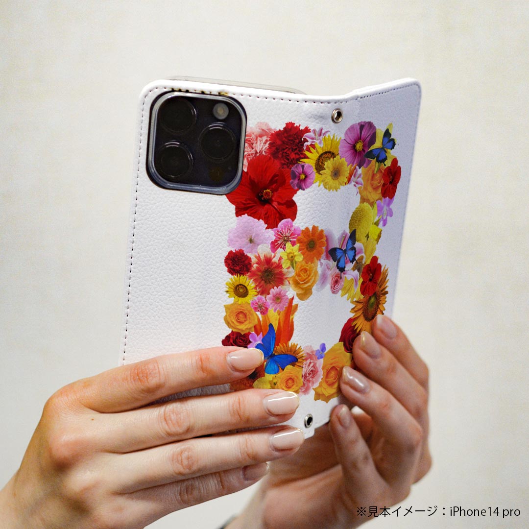 シンプルスマホ5 専用 ケース カバー A001SH 専用 ケース カバー 手帳型 マグネット式 ピタッと閉まる レザーケース カード収納 ポケット igcase 019307 フォント 文字 b アルファベット