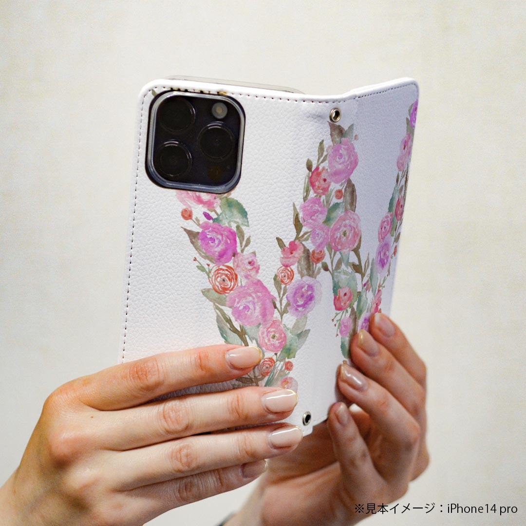 Google Pixel5 ケース 専用 ケース カバー 手帳型 マグネット式 ピタッと閉まる レザーケース pixel 5 カード収納 ポケット igcase 019516 フォント 文字 w アルファベット