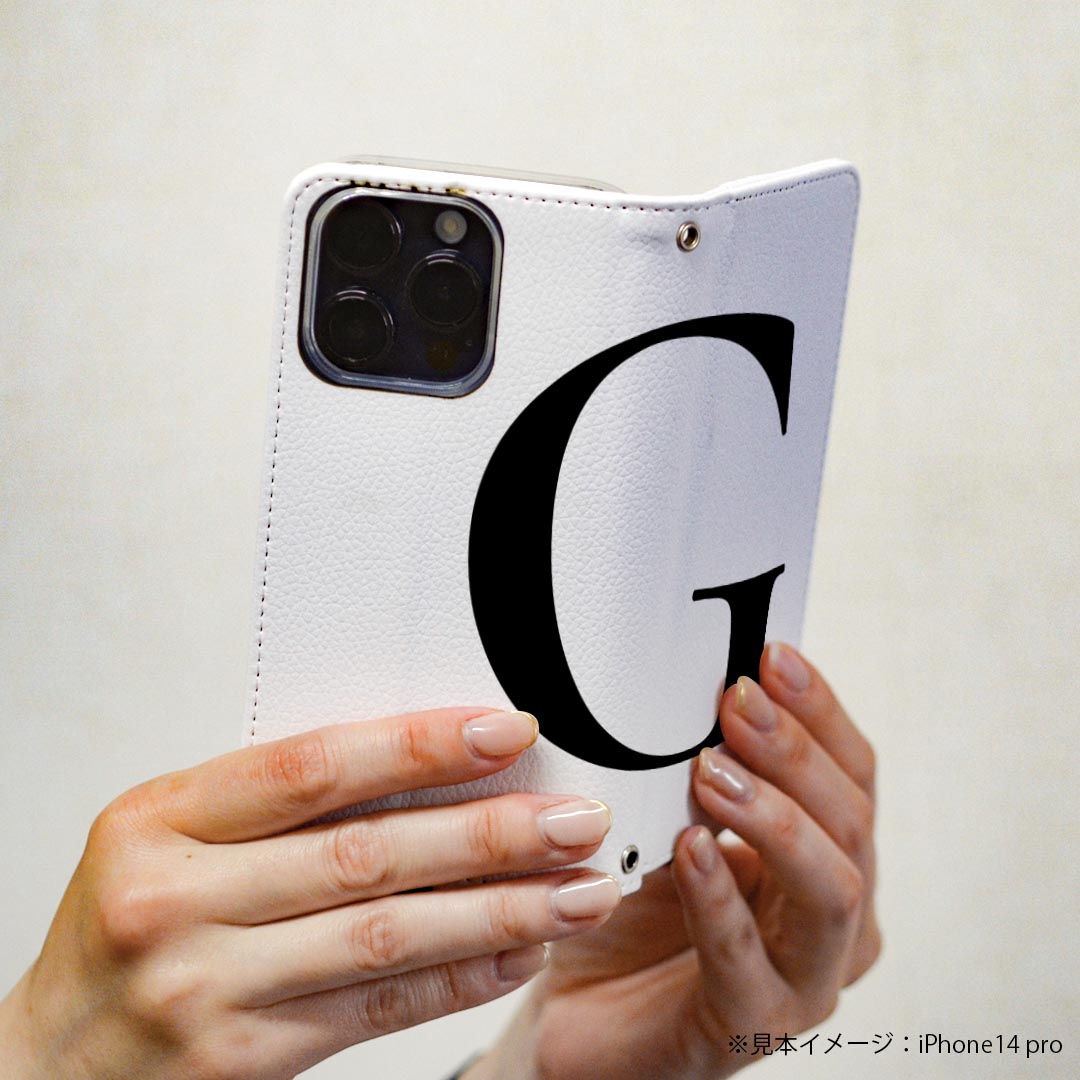 iPhone15 6.1インチ 専用 各キャリア iPhone 15 共通対応 ケース カバー 手帳型 マグネット式 ピタッと閉まる レザーケース iphone 15 カード収納 ポケット igcase 019540 フォント 文字 g アルファベット