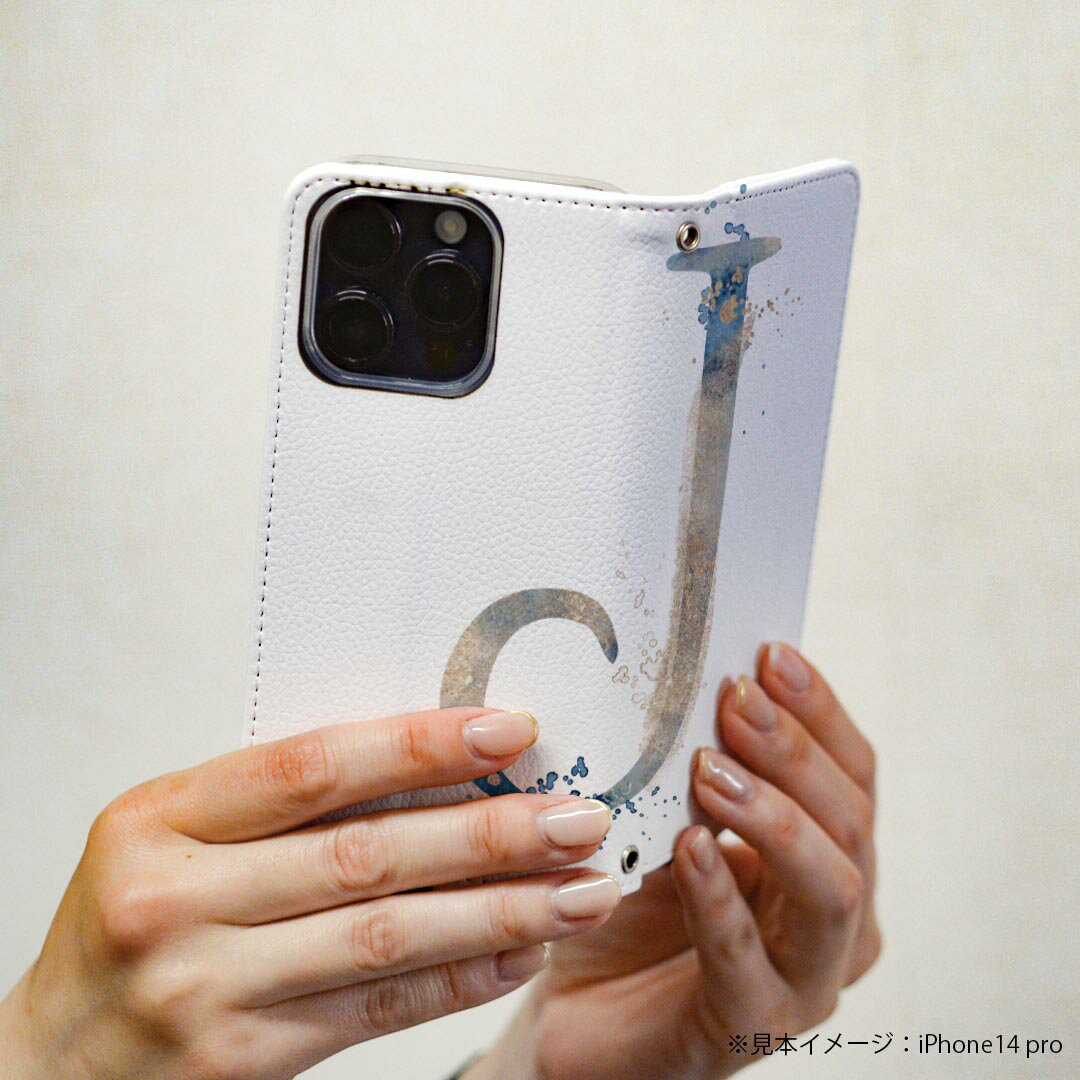 LG style3 L-41A 専用 ケース カバー 手帳型 マグネット式 ピタッと閉まる レザーケース l41a カード収納 ポケット igcase 019625 フォント 文字 j アルファベット