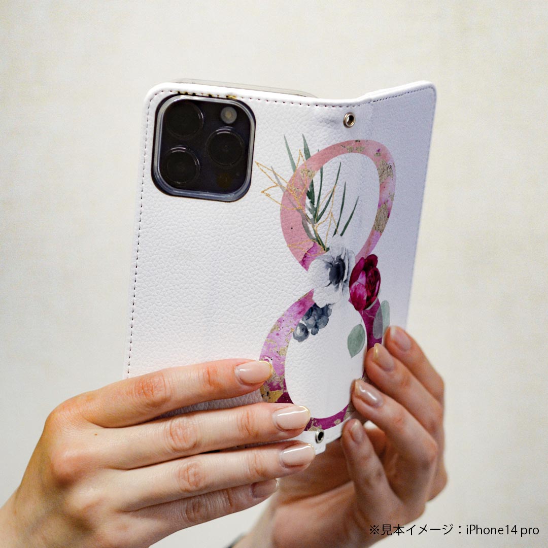 arrows NX F-01J アローズ NX 専用 ケース カバー 手帳型 マグネット式 ピタッと閉まる レザーケース f01j カード収納 ポケット igcase 019687 フォント 文字 8