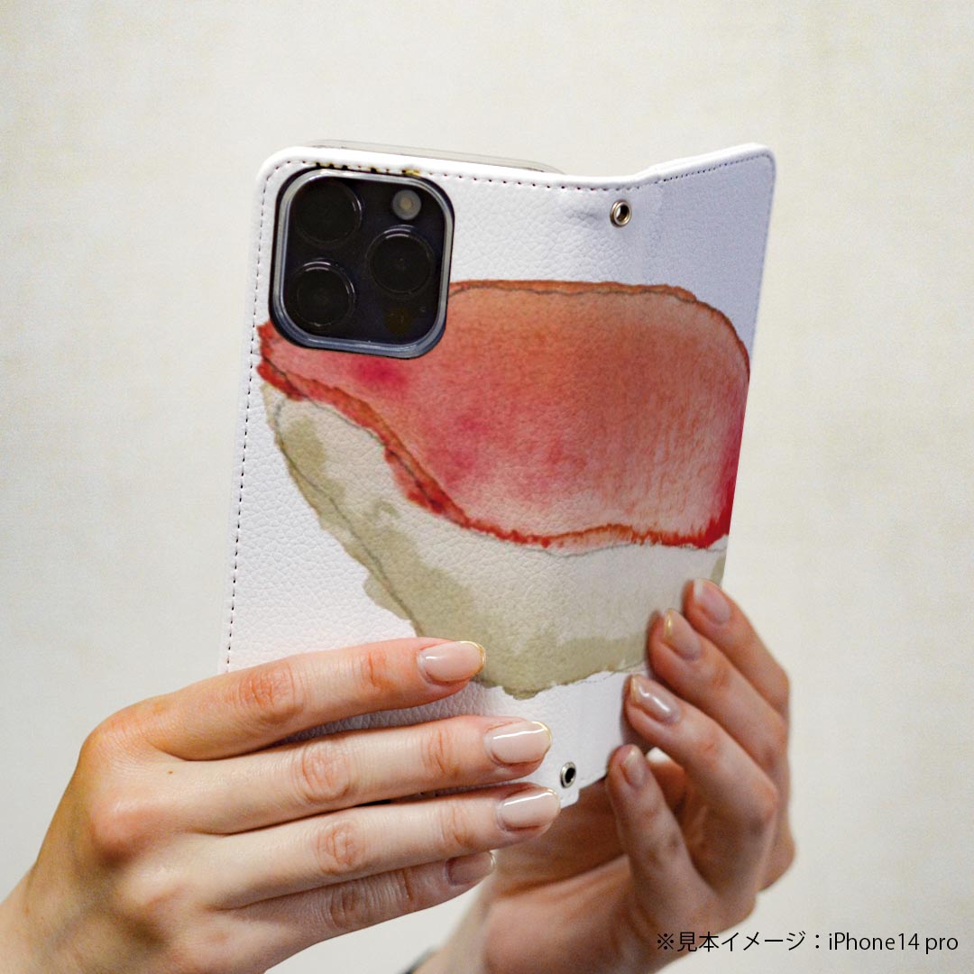 iPhone15plus 6.7 インチ 専用 各キャリア iPhone 15 plus 共通対応 ケース カバー 手帳型 マグネット式 ピタッと閉まる レザーケース カード収納 ポケット igcase 019908 寿司 お寿司 Sushi ご飯