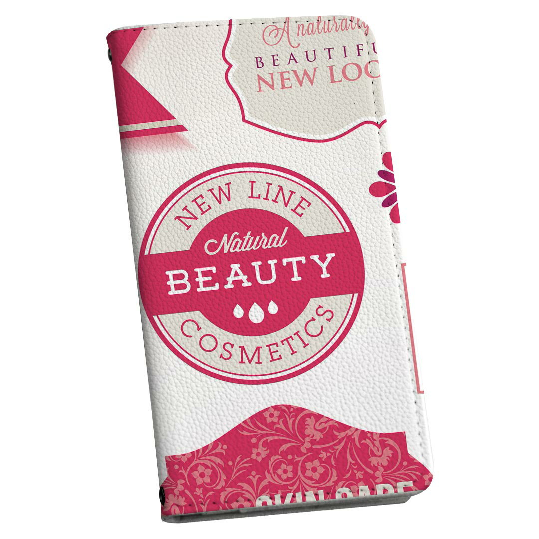 AQUOS Sense4 専用 ケース カバー SH-41A SH-RM15 SH-M15 A003SH 手帳型 ストラップ付き ショルダー スマホ 落下防止 手帳型 マグネット式 ピタッと閉まる 肩掛け 斜めかけ 002645 おしゃれ　ビューティー　ピンク