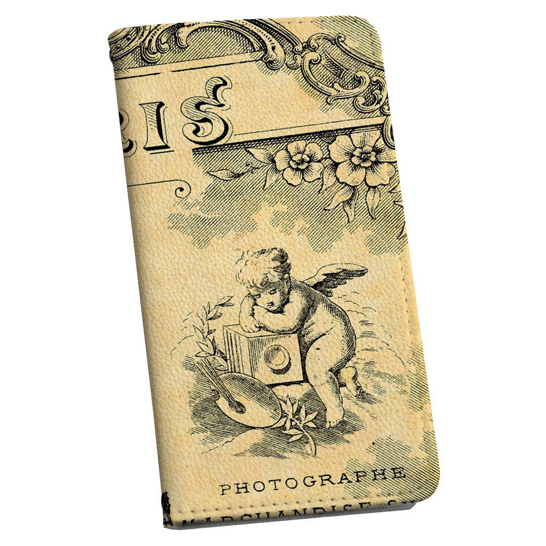 Xperia 5 II SOG02 au Xperia5 IIストラップ付き ケース ショルダー スマホ 落下防止 手帳型 マグネット式 ピタッと閉まる スマホカバー 肩掛け 斜めかけ 002670 外国　文字　レトロ