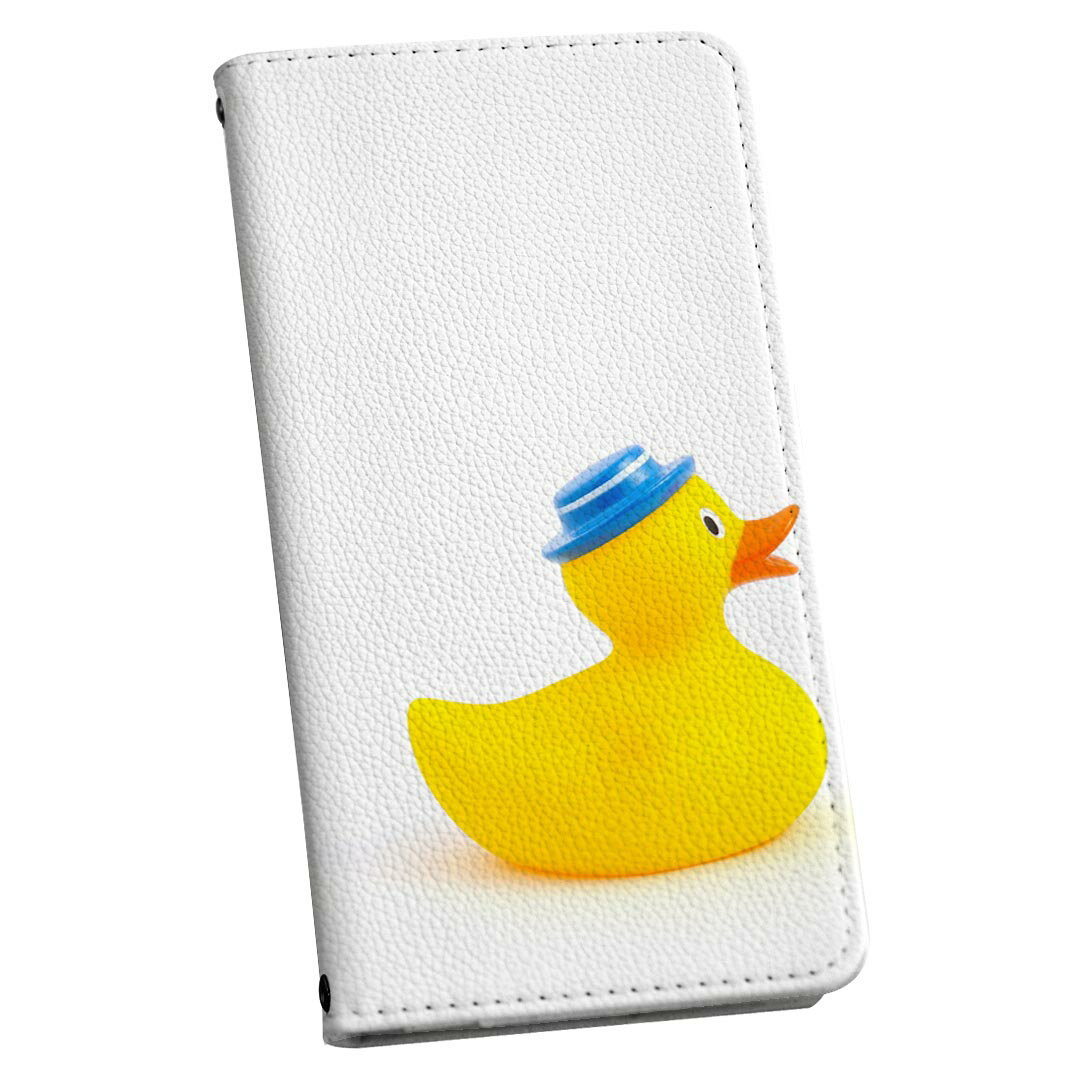 乐天商城 - Xperia 1 VI 用 ケース カバー 手帳型 SO-51E / SOG13 / A401SO 共通対応 マグネット式 so51e ピタッと閉まる レザーケース カード収納 ポケット igcase 002751 鳥　アヒル　動物