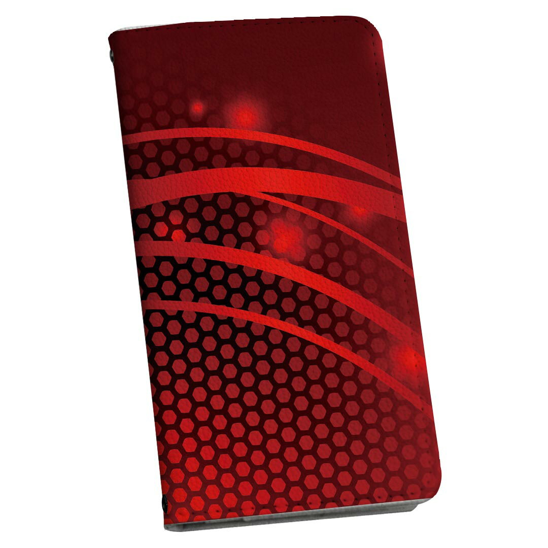 SH-02M AQUOS sense3 アクオス センススリー 専用 ケース カバー 手帳型 マグネット式 ピタッと閉まる レザーケース sh02m docomo ドコモ カード収納 ポケット igcase 002950 赤　シンプル