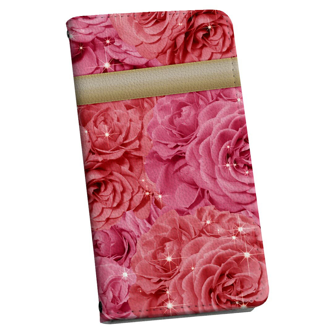 Mobile Phone Cases - arrows We2 F-52E 専用 ケース カバー 手帳型 マグネット式 ピタッと閉まる レザーケース f52e カード収納 ポケット igcase 003149 花　リボン　ピンク