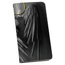 AQUOS R8 Pro 用 手帳型 ケース カバー SH-51D / A301SH 共通対応 ケース カバー 手帳型 sh51d マグネット式 ピタッと閉まる レザーケース カード収納 ポケット 003391 羽 翼 写真(2)