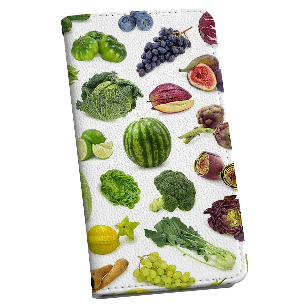 iPhone17 用 スマホカバー 各キャリア 共通対応 ケース カバー 手帳型 マグネット式 ピタッと閉まる レザーケース iphone17 カード収納 ポケット igcase 003408 果物 カラフル 写真