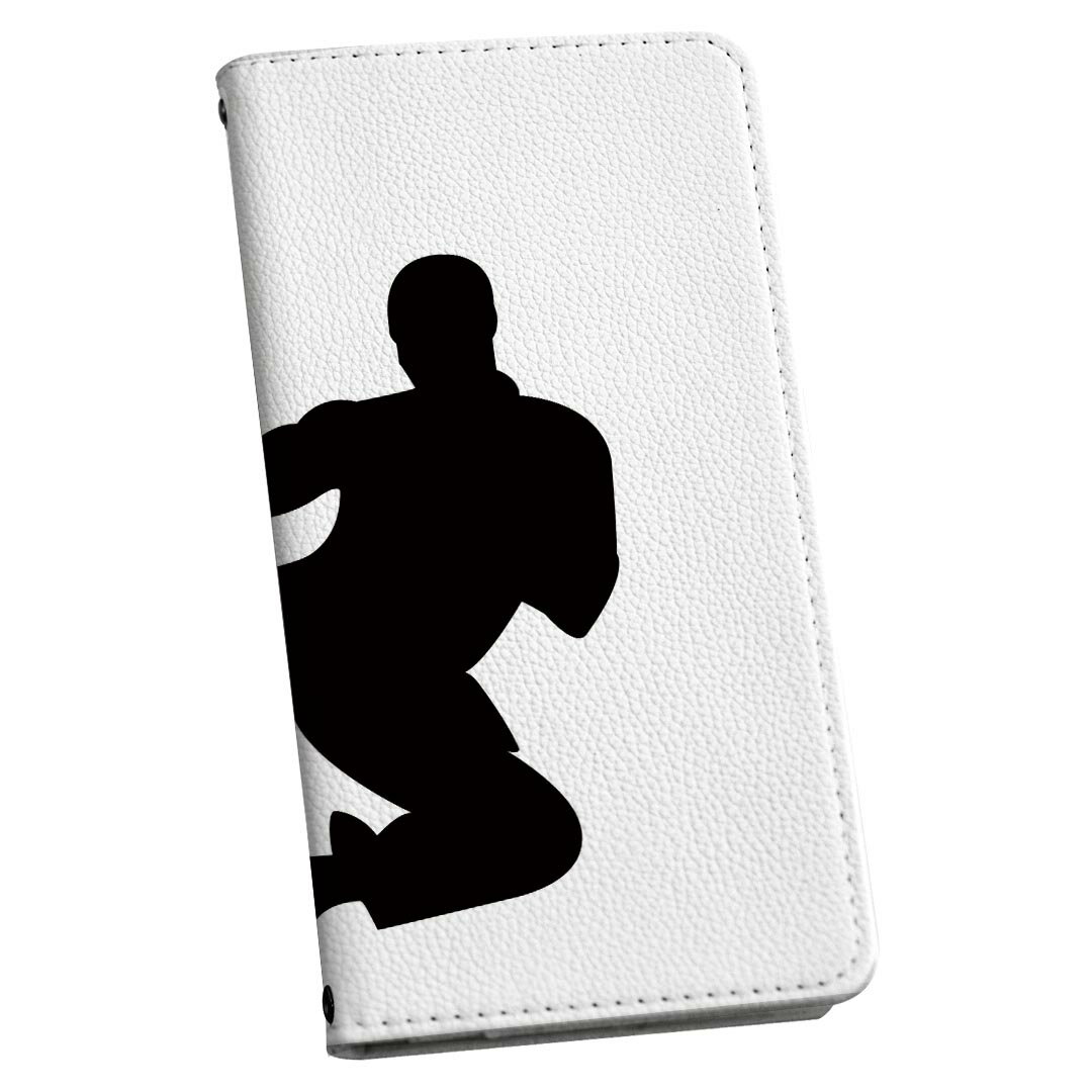 Xperia 10 VII 用 SO-52F / SOG16 / XQ-FE44 共通対応 手帳型ケース ストラップ付き ショルダー スマホ 落下防止 手帳型 マグネット式 ピタッと閉まる スマホカバー 肩掛け 斜めかけ 003568 スポーツ　人物　シンプル