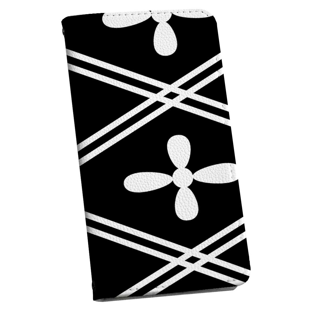 商品特徴・シームレスな全面デザイン（内側は落ち着いたオフホワイト）・外側は高品質の人工革を使用・内側にはスマホを装着するケースが付属・機種専用のカメラホール仕様でケースを装着したままの撮影が可能・ワンセグや動画の視聴に便利な横置きスタンド機能・ICカードなどを2枚まで収納できるカードスロット付き・マグネットフリップで開け閉めカンタン注意事項商品画像はサンプルイメージですので、ご覧の環境によっては多少色味に違いを感じる場合がございます。イメージと違った、モニターと色味が異なるという理由での交換や返金はご対応出来かねます。カバーのみの販売で本体は付属しません。ケース装着のままケーブルを挿しての充電は可能ですが、卓上ホルダでの充電は仕様上対応しておりません。また、ワイヤレス充電対応機種についてはお使いの機器や環境により反応しない場合があります。お手数ですがケースから外してお使い下さい。卓上ホルダ及びワイヤレスでの充電は保障の対象外となります。こちらは無地のレザーにデザインをプリントした商品で、デコなどの加工はございません。凹凸や光沢があるように見えたり布地や金属を素材にしたように見える商品もありますが、デザインの図版によるものです。撮影時にカバーが映り込む恐れがあるため、カメラ用の穴は若干大きめに開けています。カメラ穴の位置にわずかなズレが生じる場合がございます。また印刷時に微妙な画像のズレが生じる場合がございます。ご注文後に1点1点制作する受注生産品のため、不良品以外のご返品や交換は固くお断り致します。機種の選択間違いも保証対象外となりますため、ご注文の際は必ず機種をご確認下さい。発送について完全受注生産のハンドメイド商品となりますので、既製品と比べて発送までお時間を頂いています。 基本的に決済確認後、通常で3営業日程度、最大で10営業日程度での発送となります。繁忙期や休業日明けの場合はさらに時間がかかる場合があります。 その際には別途メールにてご連絡致します。メール便の場合、発送日から到着までに2?4日ほどかかる場合が多く、紛失などの保障もご対応できかねます。あらかじめご了承下さい。