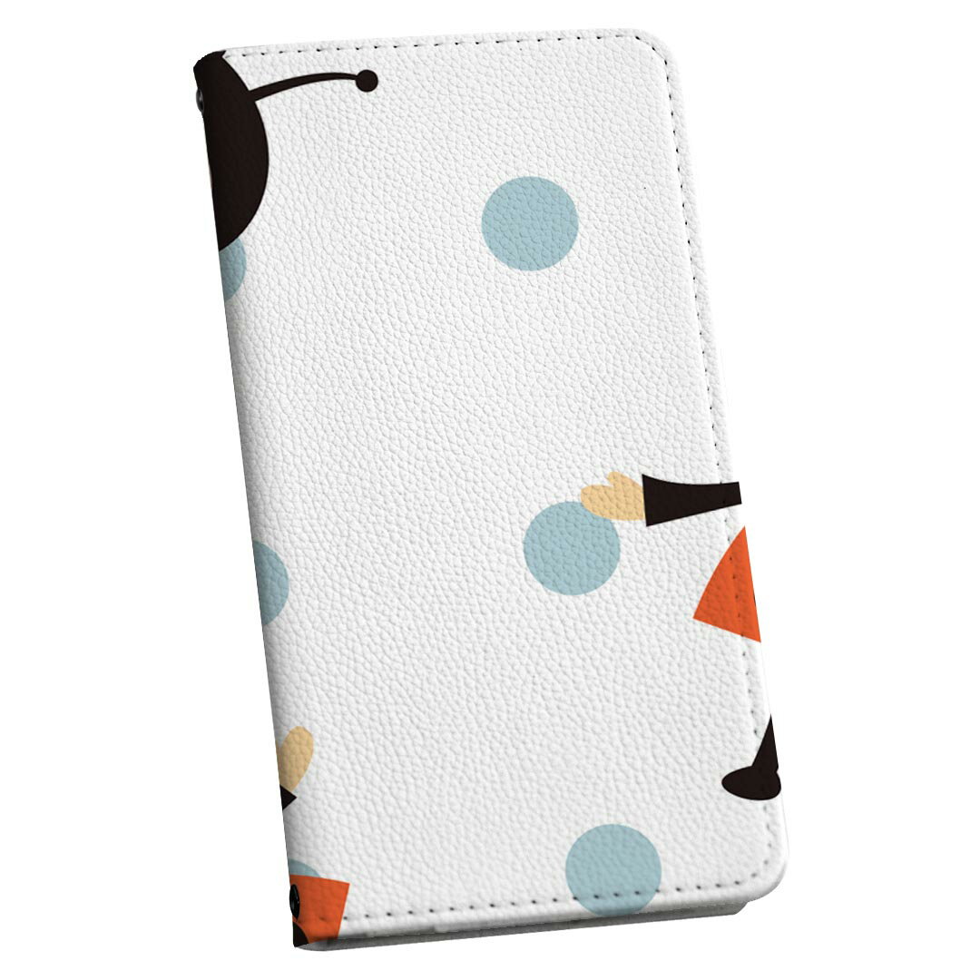AQUOS sense7 SH-53C SHG10 用 共通対応 ケース カバー 手帳 sh53c ストラップ付き ケース ショルダー スマホ 落下防止 手帳型 マグネット式 ピタッと閉まる スマホカバー 肩掛け 斜めかけ 003929 キャラクター　水玉　ドット