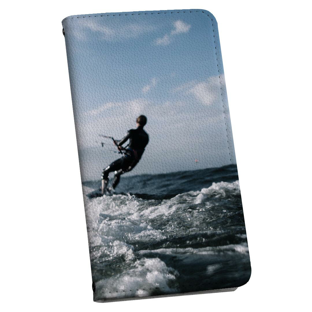 Mobile Phone Cases - iPhone14plus 6.7 インチ 専用 各キャリア iPhone14 plus プラス 専用 ケース カバー 手帳型 マグネット式 ピタッと閉まる レザーケース カード収納 ポケット igcase 022840 サーフィン　海　写真
