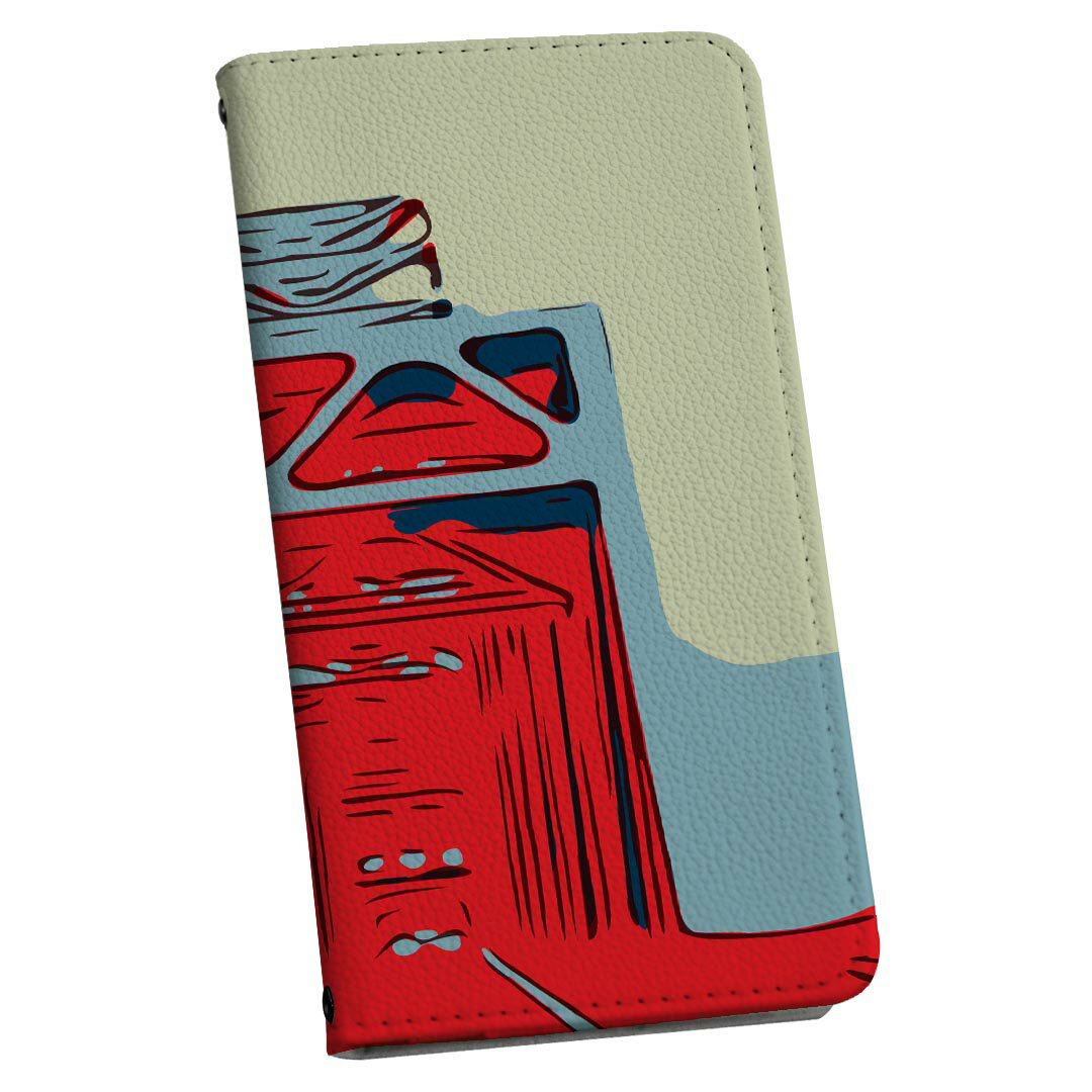 Xperia Z5 SO-01H エクスペリア ストラップ付き so01h 専用 ケース カバー 手帳型 マグネット式 ピタッと閉まる レザーケース カード収納 ポケット igcase 023022 風景　イラスト　橋