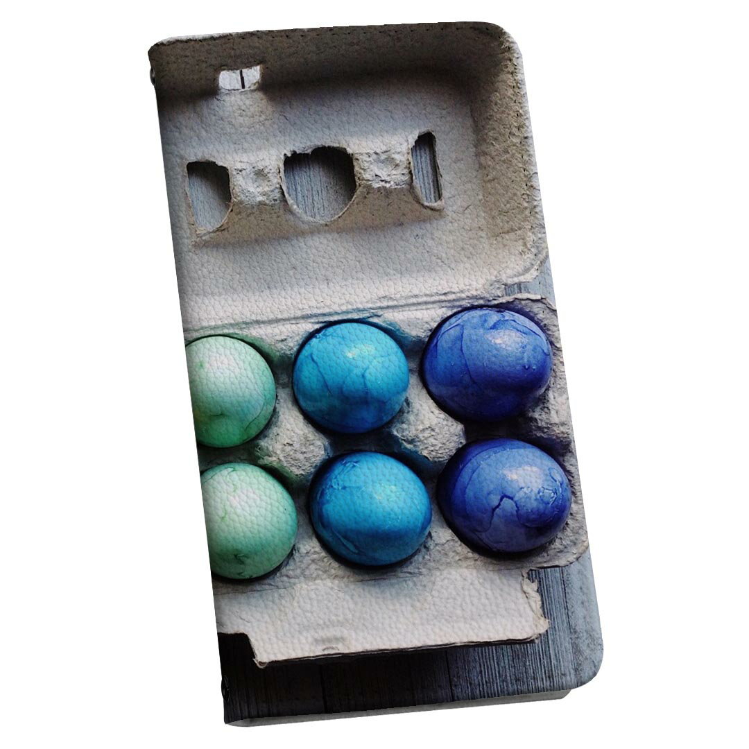 Xperia 10 II SOV43 エクスペリア テン マークツー Xperia10 ストラップ付き ケース ショルダー スマホ 落下防止 手帳型 マグネット式 ピタッと閉まる スマホカバー 肩掛け 斜めかけ 023245 たまご　カラフル　写真