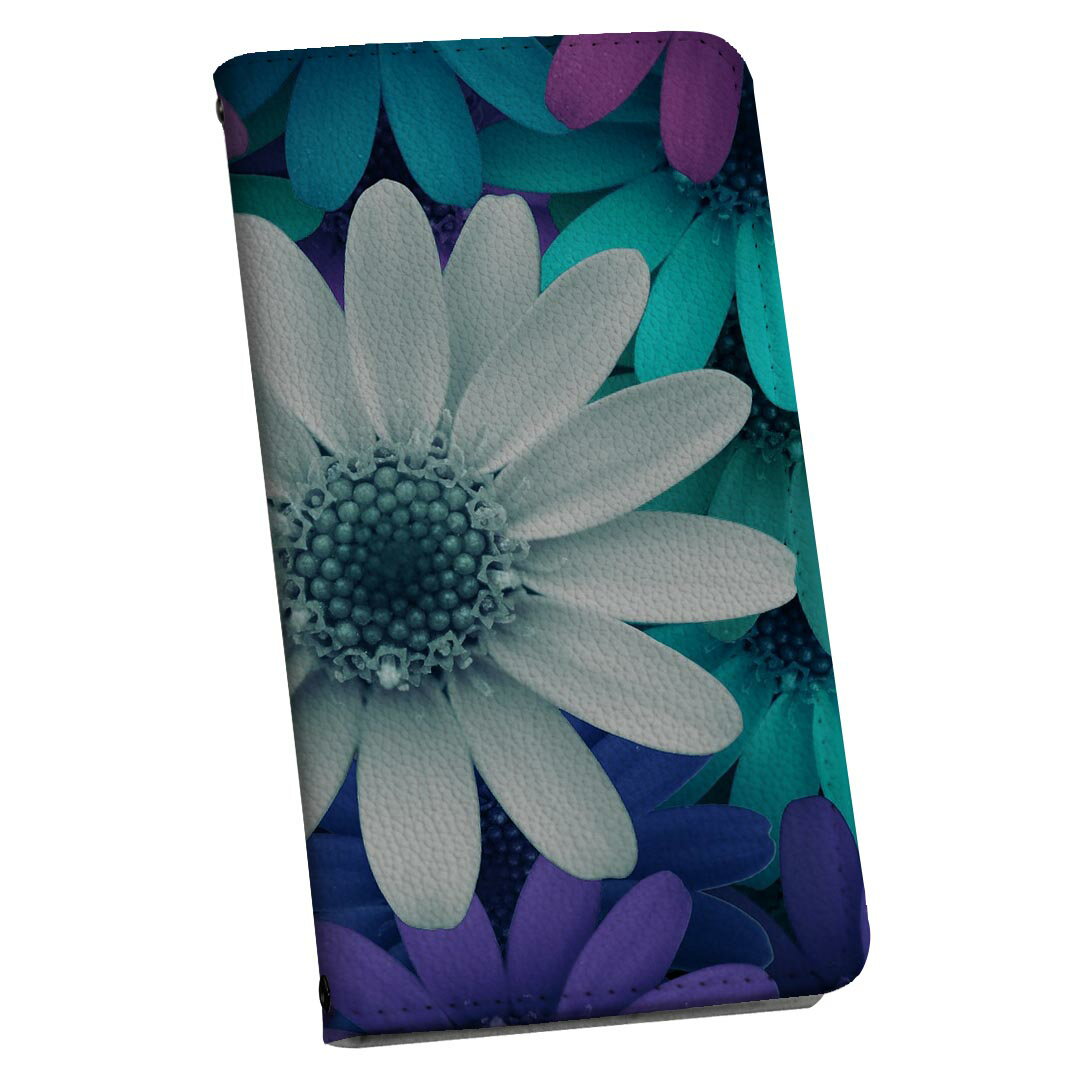 Xperia 10 VI 用 SO-52E / SOG14 / A402SO / 共通対応 手帳型 so52e ケース カバー ストラップ付き ショルダー スマホ 落下防止 手帳型 マグネット式 ピタッと閉まる スマホカバー 肩掛け 斜めかけ 023291 花　フラワー