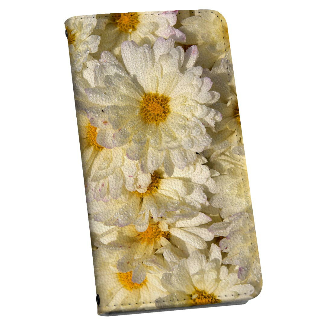 LGV33 Qua phone PX キュア フォン lgv33 ストラップ付き ケース ショルダー スマホ 落下防止 手帳型 マグネット式 ピタッと閉まる スマホカバー 肩掛け 斜めかけ 023315 花　フラワー　写真