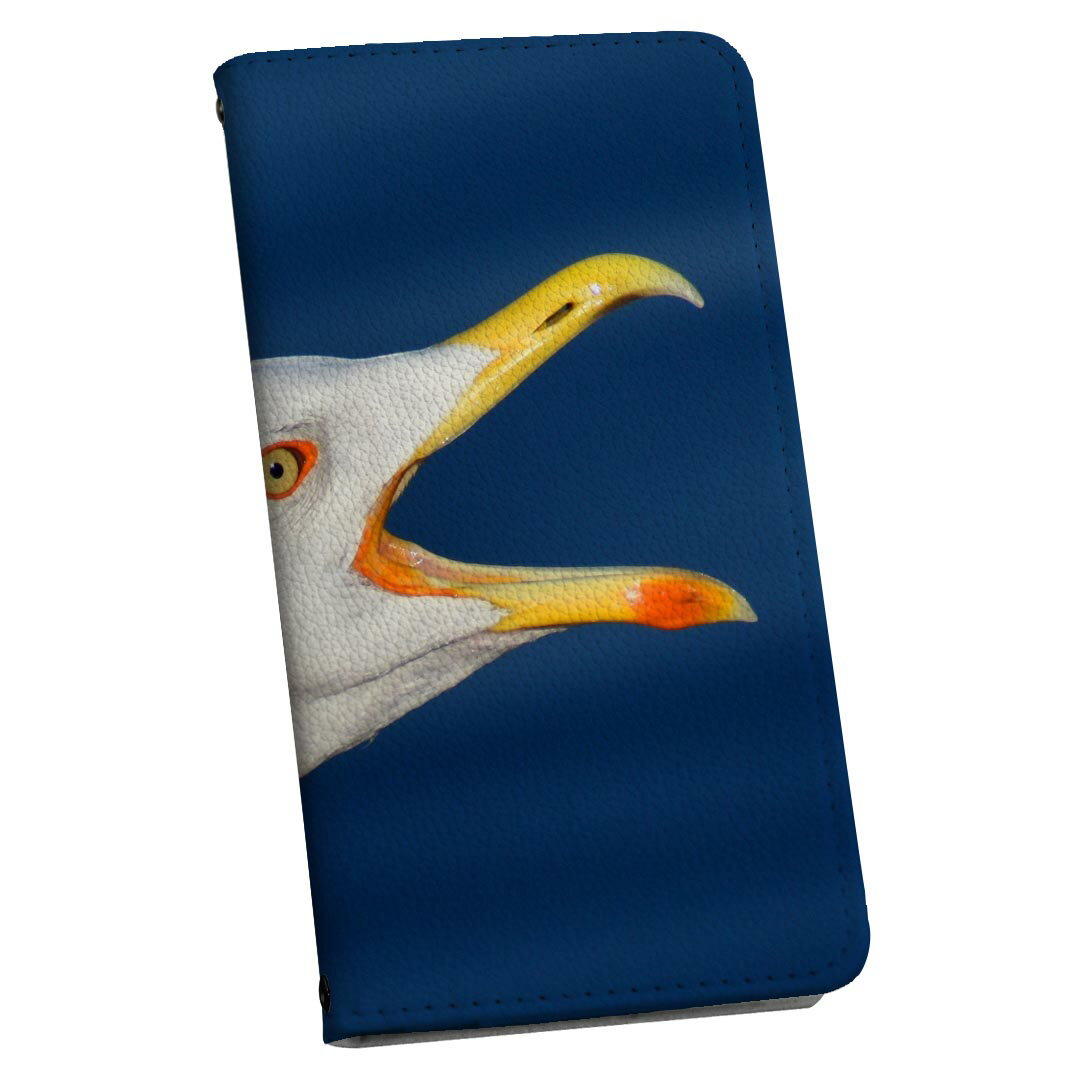 LG style3 L-41A 専用 ケース カバー 手帳型 マグネット式 ピタッと閉まる レザーケース l41a カード収納 ポケット igcase 023414 鳥　生き物　写真