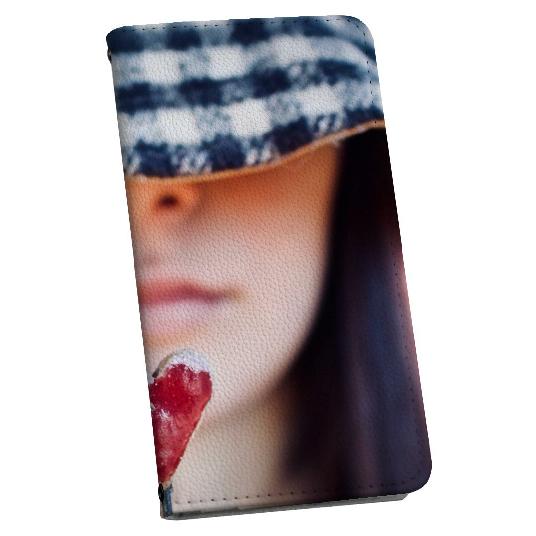 OPPO A54 5G 対応 OPG02 ストラップ付き oppoa54 ケース ショルダー スマホ 落下防止 手帳型 マグネット式 ピタッと閉まる スマホカバー 肩掛け 斜めかけ 023430 ハート　人物　写真