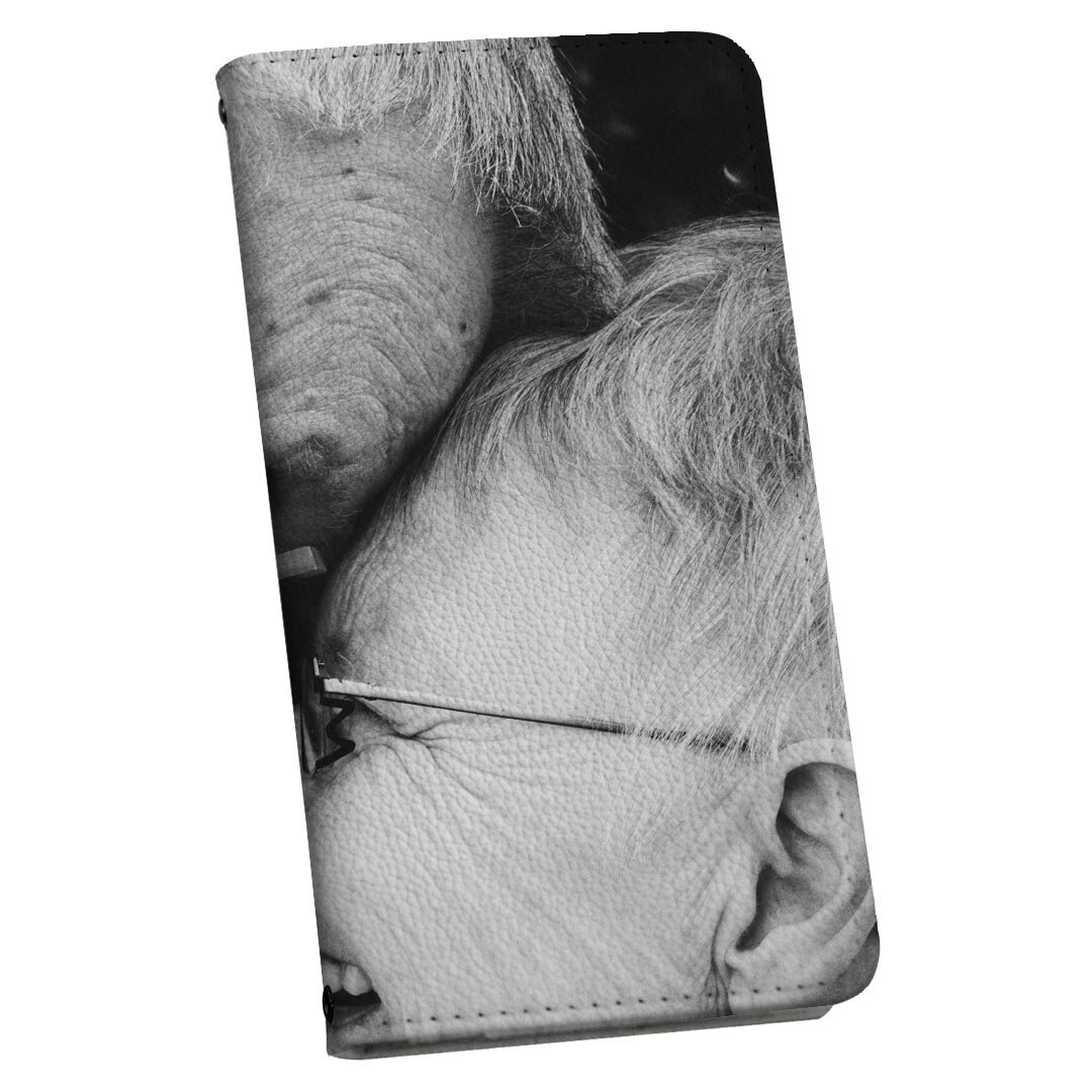 スマホケース 最新機種対応 スマホカバー 手帳型 マグネット式 フリップ ほぼ全機種対応 iPhone Xperia AQUOS Galaxy Arrows Huaweiなど ケース カバー 手帳タイプ 革 igcase 023665 人物 モノクロ 写真