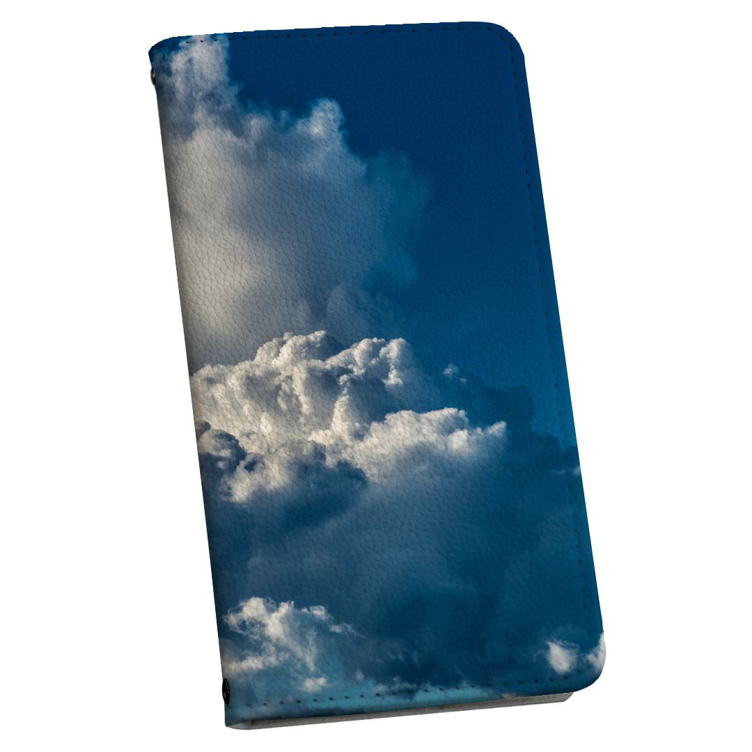 樂天商城 - Galaxy S9 SC-02K ギャラクシー 専用 ケース カバー 手帳型 マグネット式 ピタッと閉まる レザーケース sc02k カード収納 ポケット igcase 023800 空　雲　写真