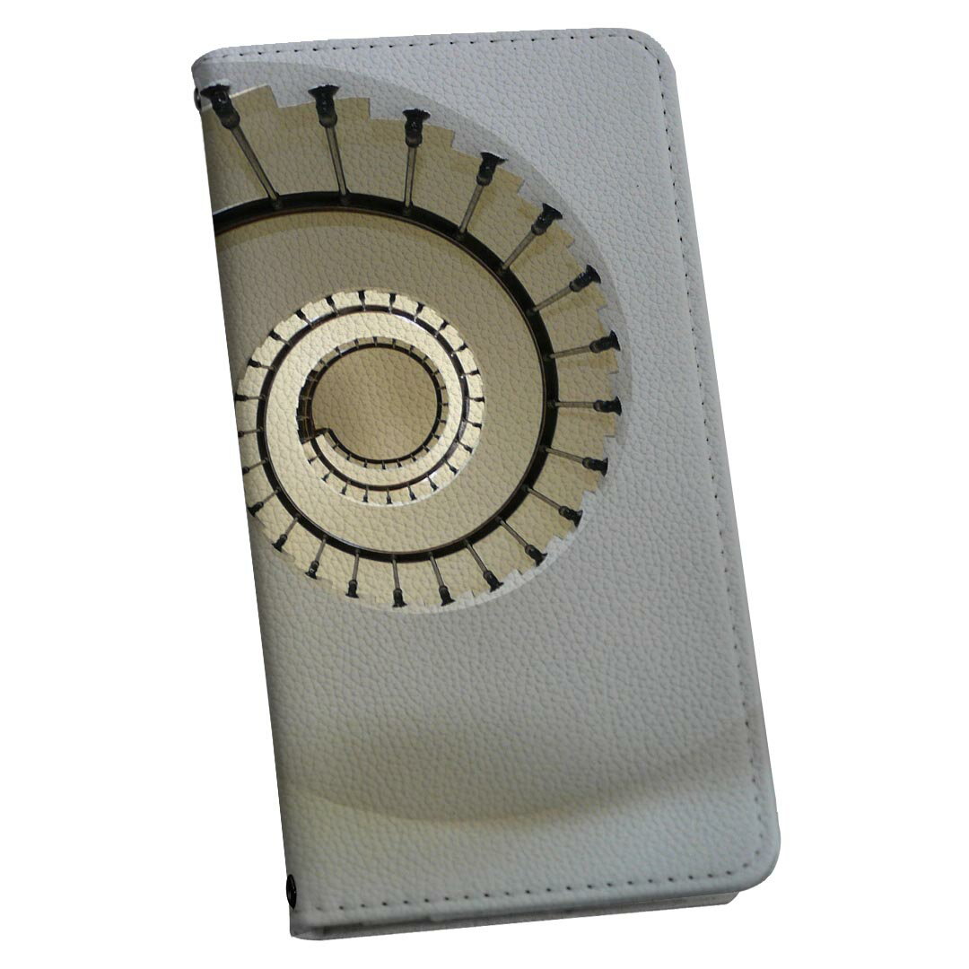 Galaxy S20 5G SC-51A ギャラクシー 専用 ケース カバー 手帳型 マグネット式 ピタッと閉まる レザーケース sc51a カード収納 ポケット igcase 023830 らせん階段　写真