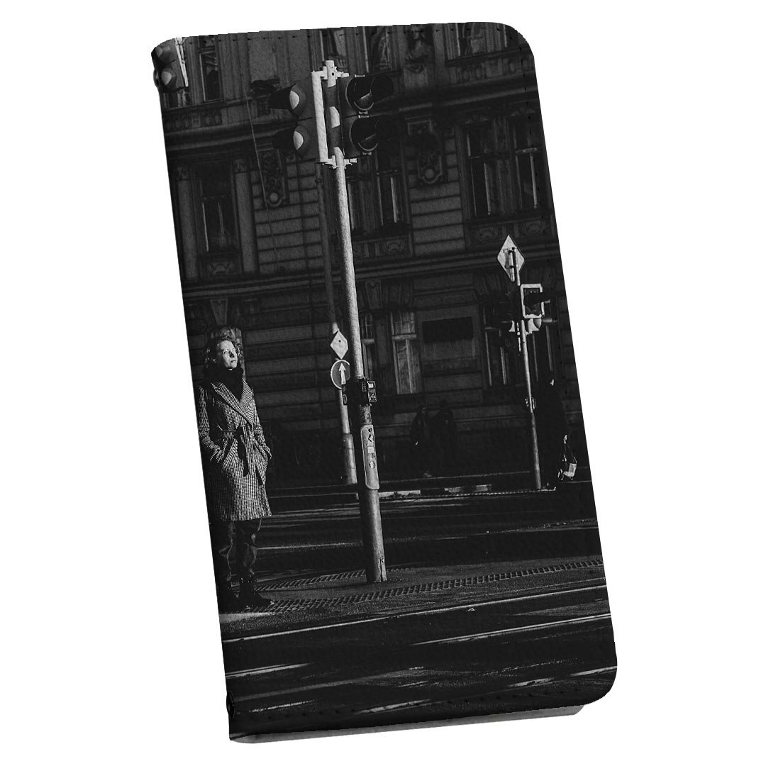 iPhone6 iphone 6/7/8 共通対応 アイフォーン 専用 ケース カバー 手帳型 マグネット式 ピタッと閉まる レザーケース iphone6 カード収納 ポケット igcase 023904 写真　モノクロ　人物(2.0)