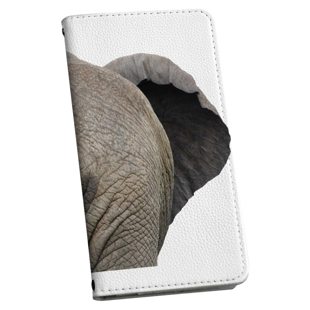 Xiaomi Redmi 12 用 XIG03 対応 手帳型ケース redmi12 ストラップ付き ショルダー スマホ 落下防止 手帳型 マグネット式 ピタッと閉まる スマホカバー 肩掛け 斜めかけ 024043 ゾウ　お尻