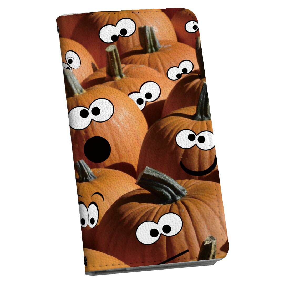 AQUOS sense7 SH-53C SHG10 専用 ケース カバー 手帳型 マグネット式 ピタッと閉まる レザーケース sh53c カード収納 ポケット igcase 025601 ハロウィン　かぼちゃ　Halloween
