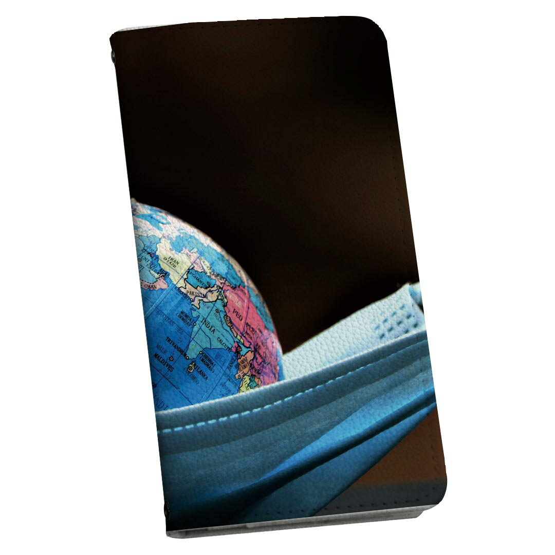 Xperia 1 VI 用 ケース カバー 手帳型 SO-51E / SOG13 / A401SO 共通対応 マグネット式 so51e ピタッと閉まる レザーケース カード収納 ポケット igcase 025608 地球