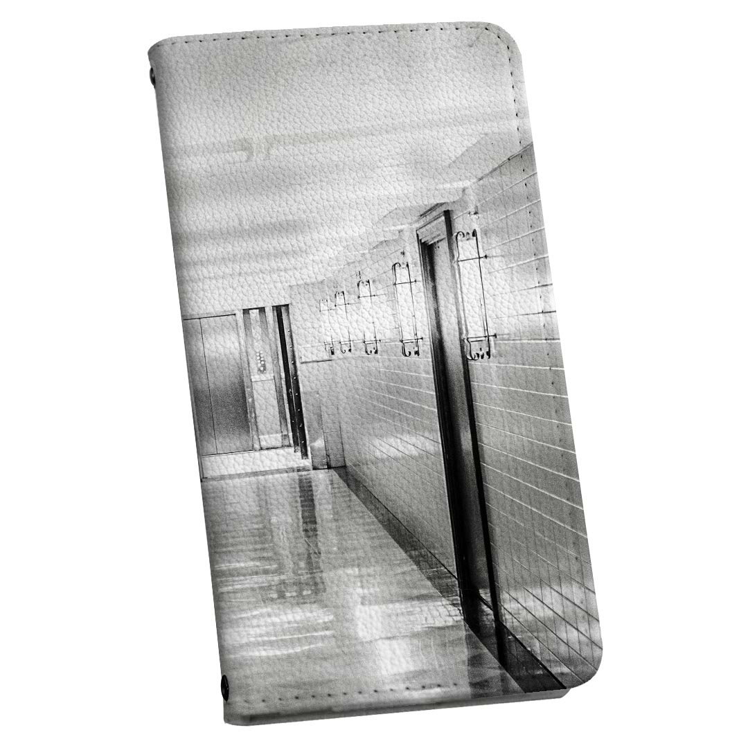 iPhone XR iPhone 10r 専用ケース 各キャリア共通対応 ストラップ付き ケース ショルダー スマホ 落下防止 手帳型 マグネット式 ピタッと閉まる スマホカバー 肩掛け 斜めかけ 025629 廊下　床　モノクロ　写真