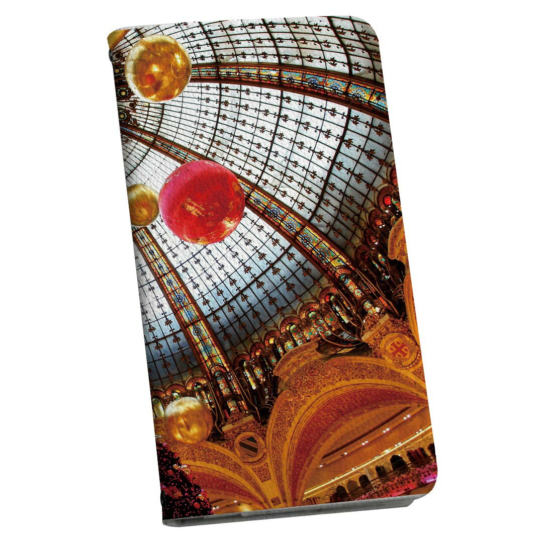 iPhone11 6.1インチ 専用 ケース カバー 手帳型 マグネット式 ピタッと閉まる レザーケース sc02k カード収納 ポケット igcase 025702 クリスマス　アーケード　写真