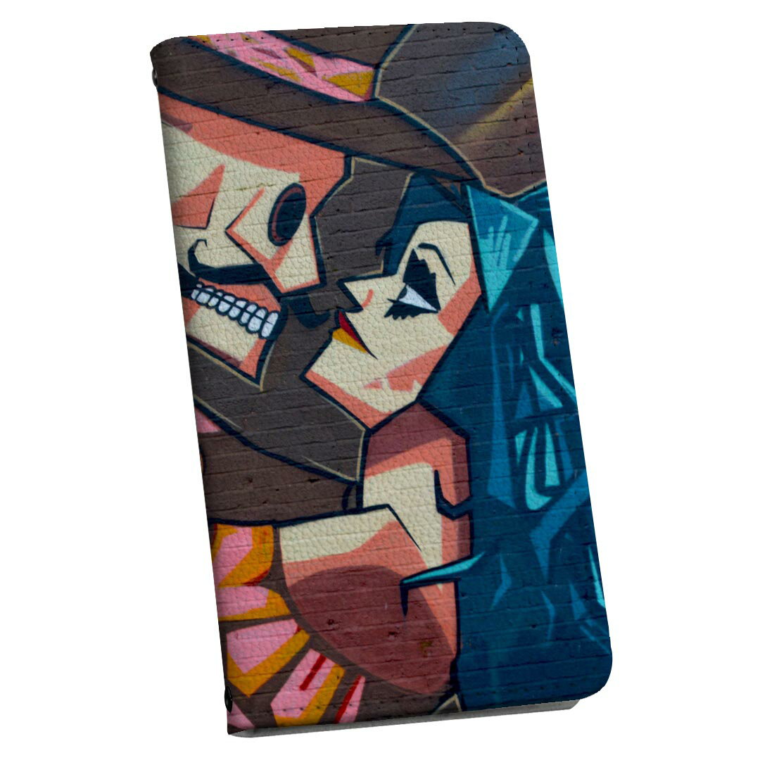 SH-04L AQUOS R3 アクオス r3 sh04l 専用 ケース カバー 手帳型 マグネット式 ピタッと閉まる レザーケース カード収納 ポケット igcase 025743 アート　ペイント　落書き