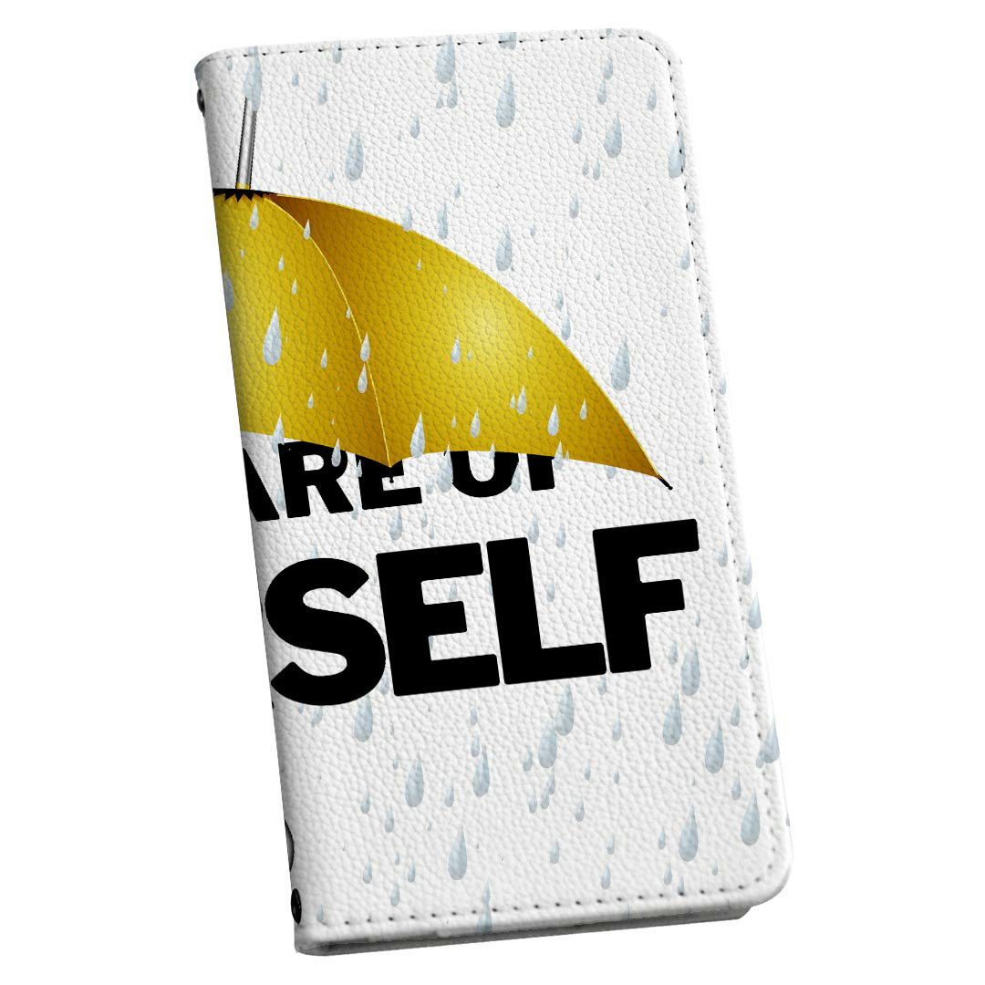 LG V60 ThinQ 5G L-51A ストラップ付き l51a ケース ショルダー スマホ 落下防止 手帳型 マグネット式 ピタッと閉まる スマホカバー 肩掛け 斜めかけ 025801 傘　雨　文字