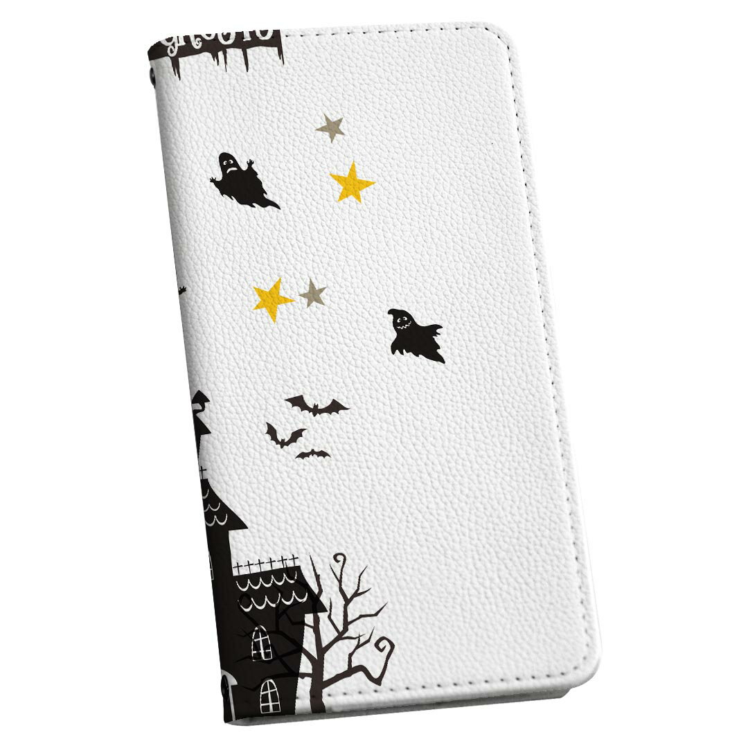 Galaxy S25 用 SC-51F / SCG31 (SM-S931) 共通対応 ケース ストラップ付き sc51f ショルダー スマホ 落下防止 手帳型 マグネット式 ピタッと閉まる スマホカバー 肩掛け 斜めかけ 026139 屋敷 かわいい　Halloween