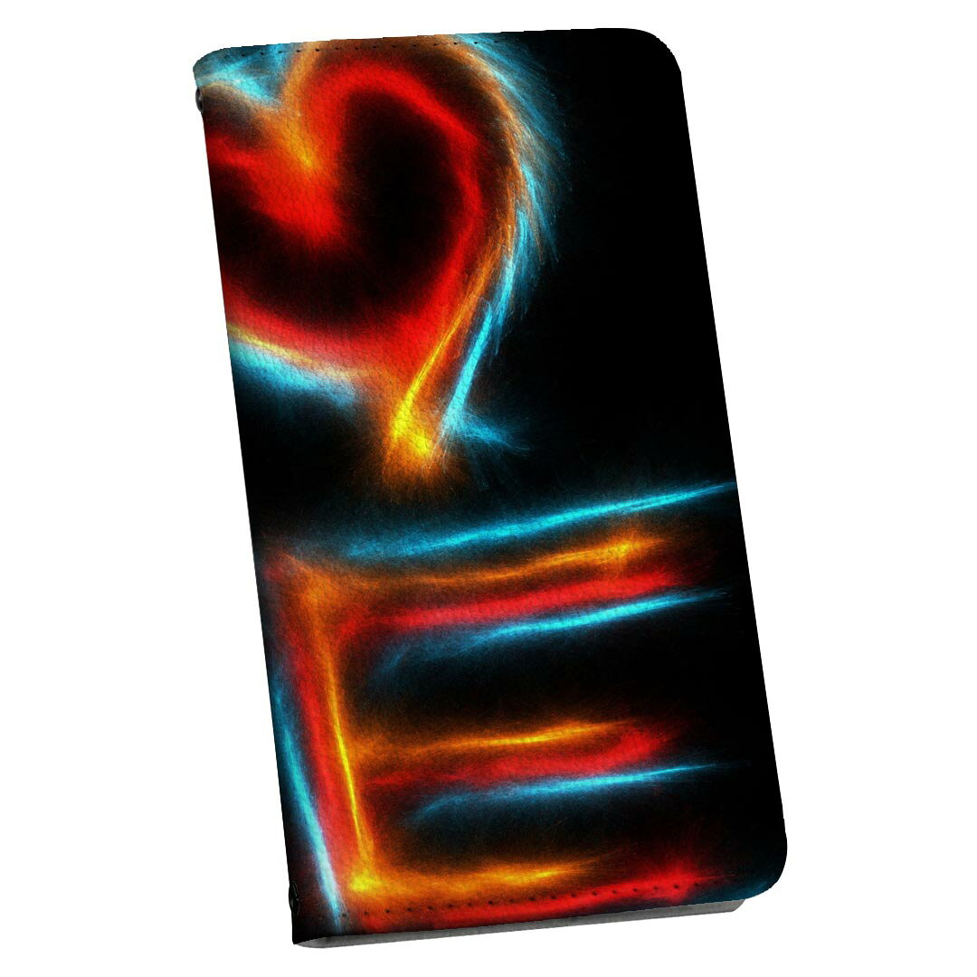 LGV33 Qua phone PX キュア フォン lgv33 ストラップ付き ケース ショルダー スマホ 落下防止 手帳型 マグネット式 ピタッと閉まる スマホカバー 肩掛け 斜めかけ 026221 文字　英語　love