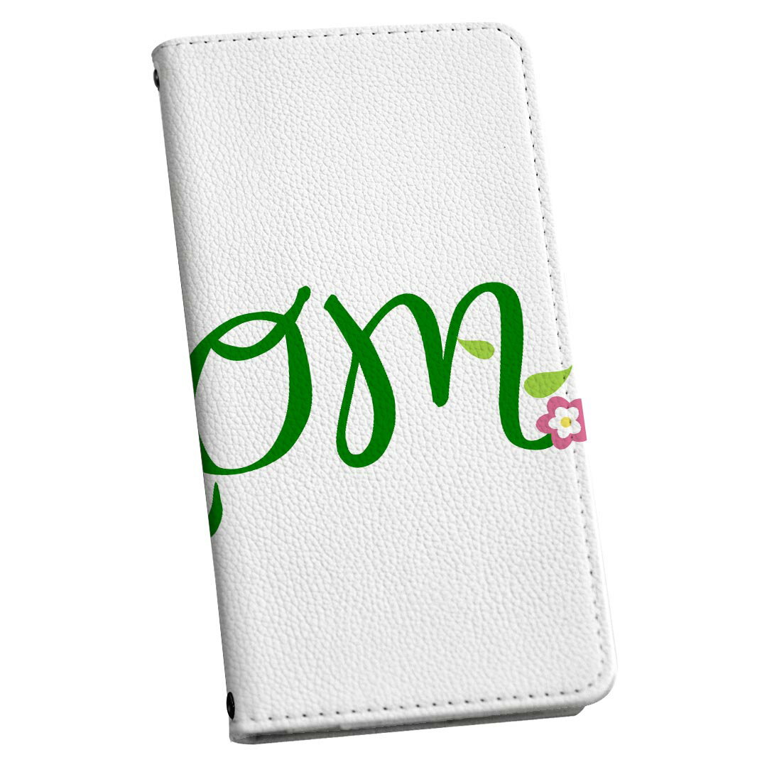 Xperia 10 V SO-52D / SOG11 / A302SO / XQ-DC44 エクスペリア テン マークファイブ 共通対応 ストラップ付き so52d ケース ショルダー スマホ 落下防止 手帳型 マグネット式 ピタッと閉まる スマホカバー 肩掛け 斜めかけ 026223 花　お母さん　母の日　文字