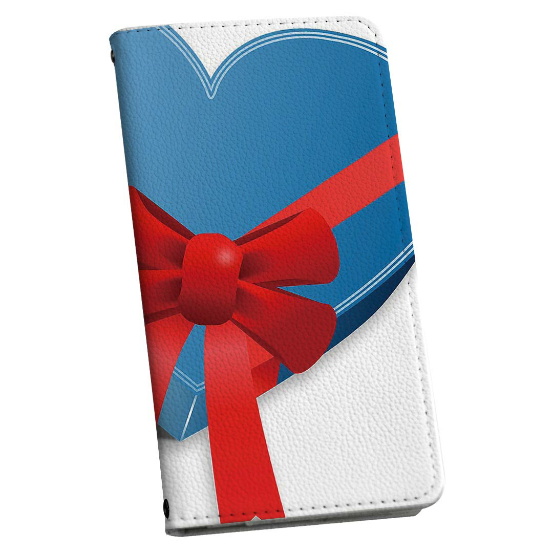 arrows Alpha F-51F 用 手帳型ケース ストラップ付き f51f ショルダー スマホ 落下防止 手帳型 マグネット式 ピタッと閉まる スマホカバー 肩掛け 斜めかけ 030552 チョコ ハート ラッピング バレンタイン