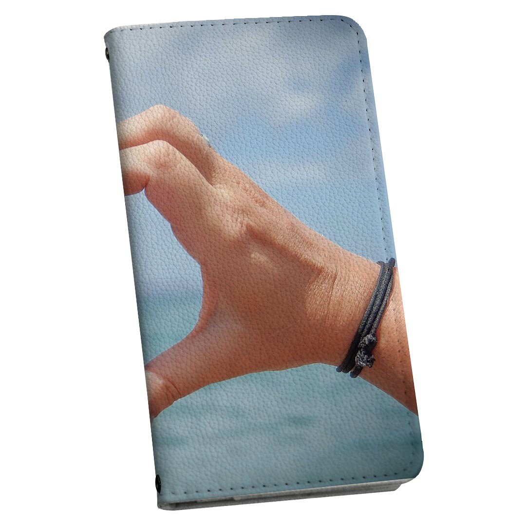 乐天商城 - AQUOS wish4 用 ケース カバー 手帳型 SH-52E / A402SH 共通対応 マグネット式 ピタッと閉まる レザーケース sh52e カード収納 ポケット igcase 030563 ハート 手