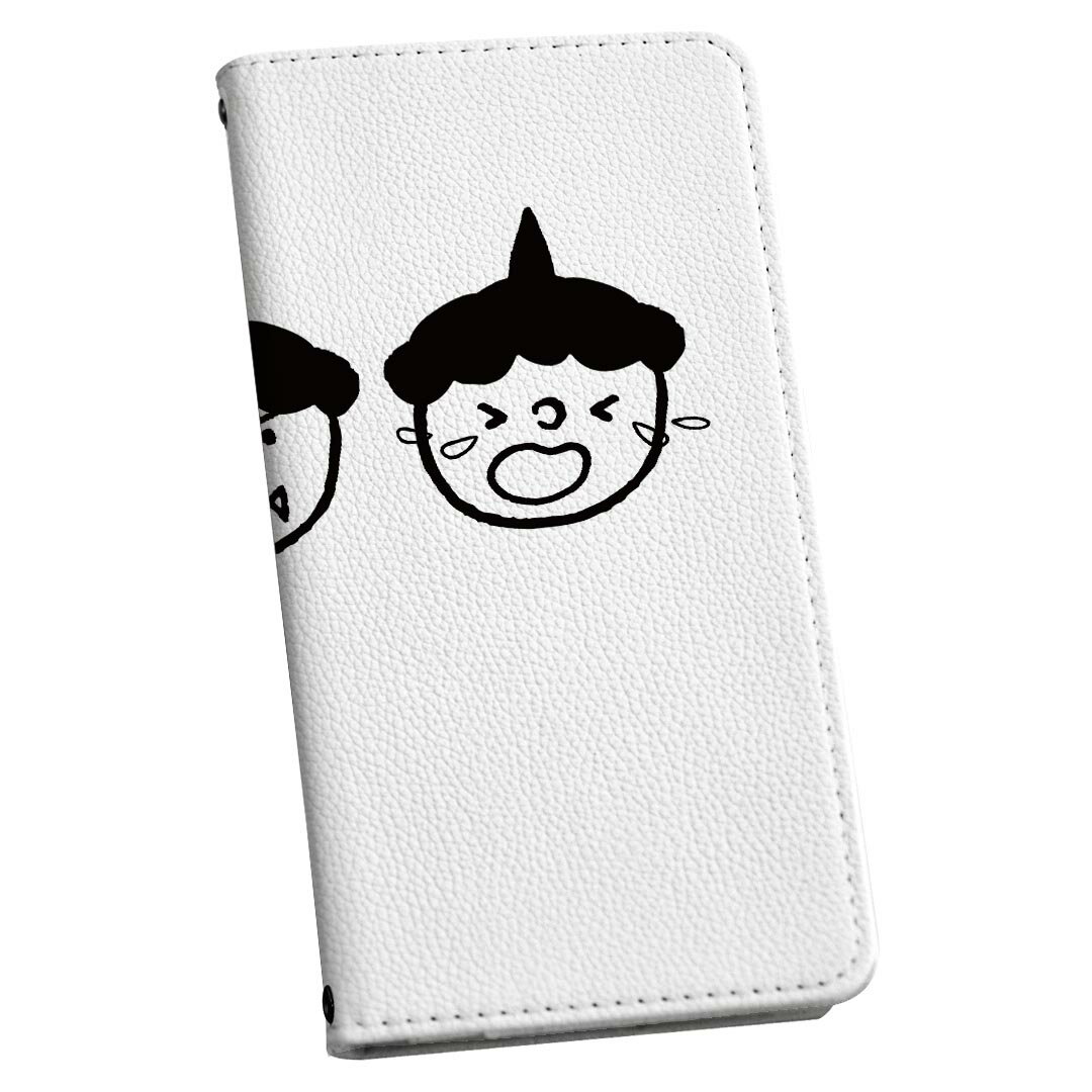 Google Pixel9a 用 手帳型ケース ストラップ付き ショルダー スマホ 落下防止 手帳型 マグネット式 ピタッと閉まる スマホカバー 肩掛け 斜めかけ 031598 鬼 表情 かわいい