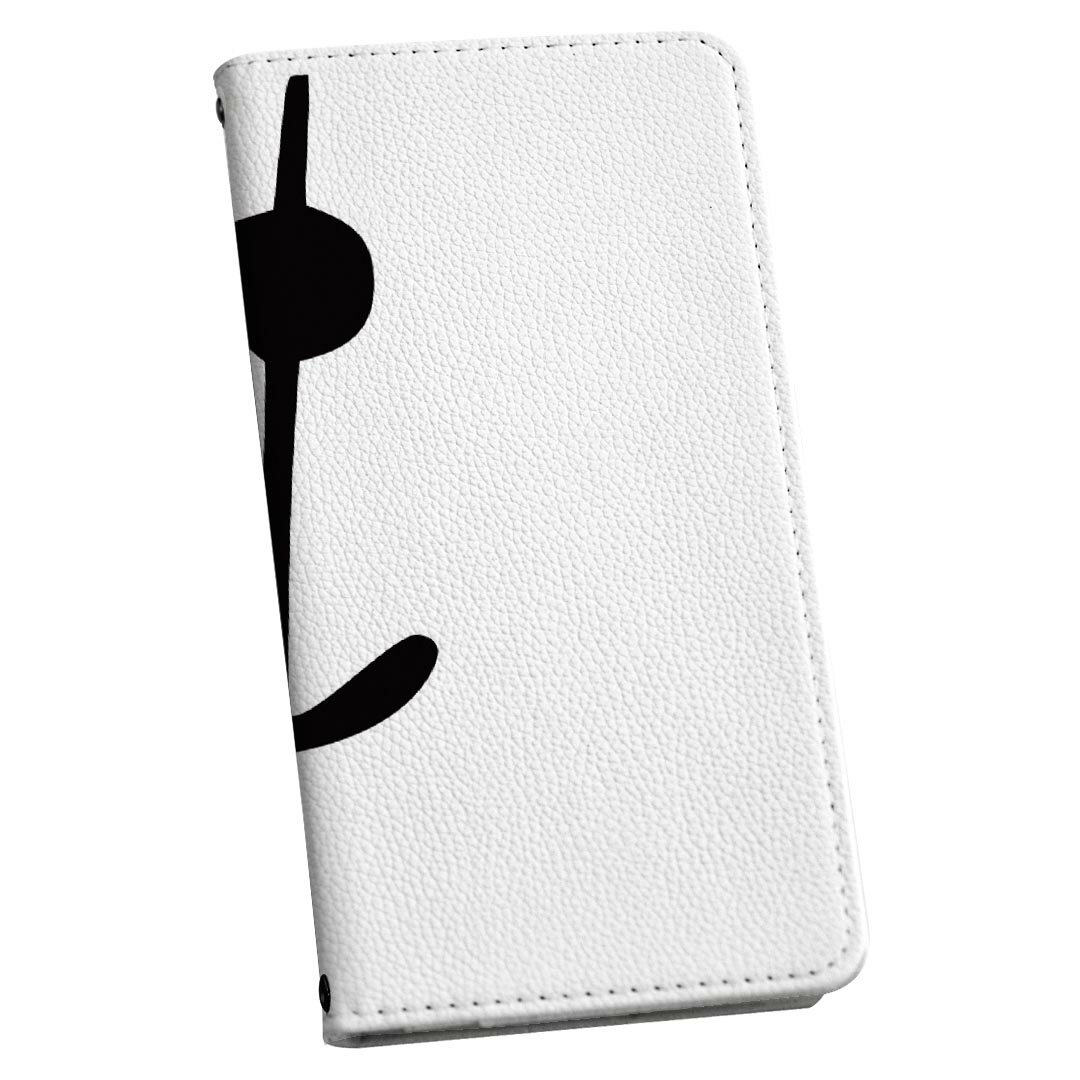 arrows We2 F-52E 専用 ケース カバー 手帳型 マグネット式 ピタッと閉まる レザーケース f52e カード収納 ポケット igcase 031903 音符 拍子記号