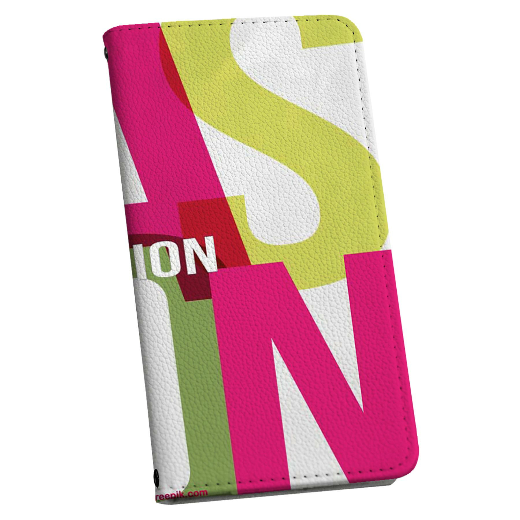 iPhone13 mini 5.4インチ 専用 各キャリア対応 手帳型ケース ストラップ付き ショルダー スマホ 落下防止 手帳型 マグネット式 ピタッと閉まる スマホカバー 肩掛け 斜めかけ 033410 FASHION 英字