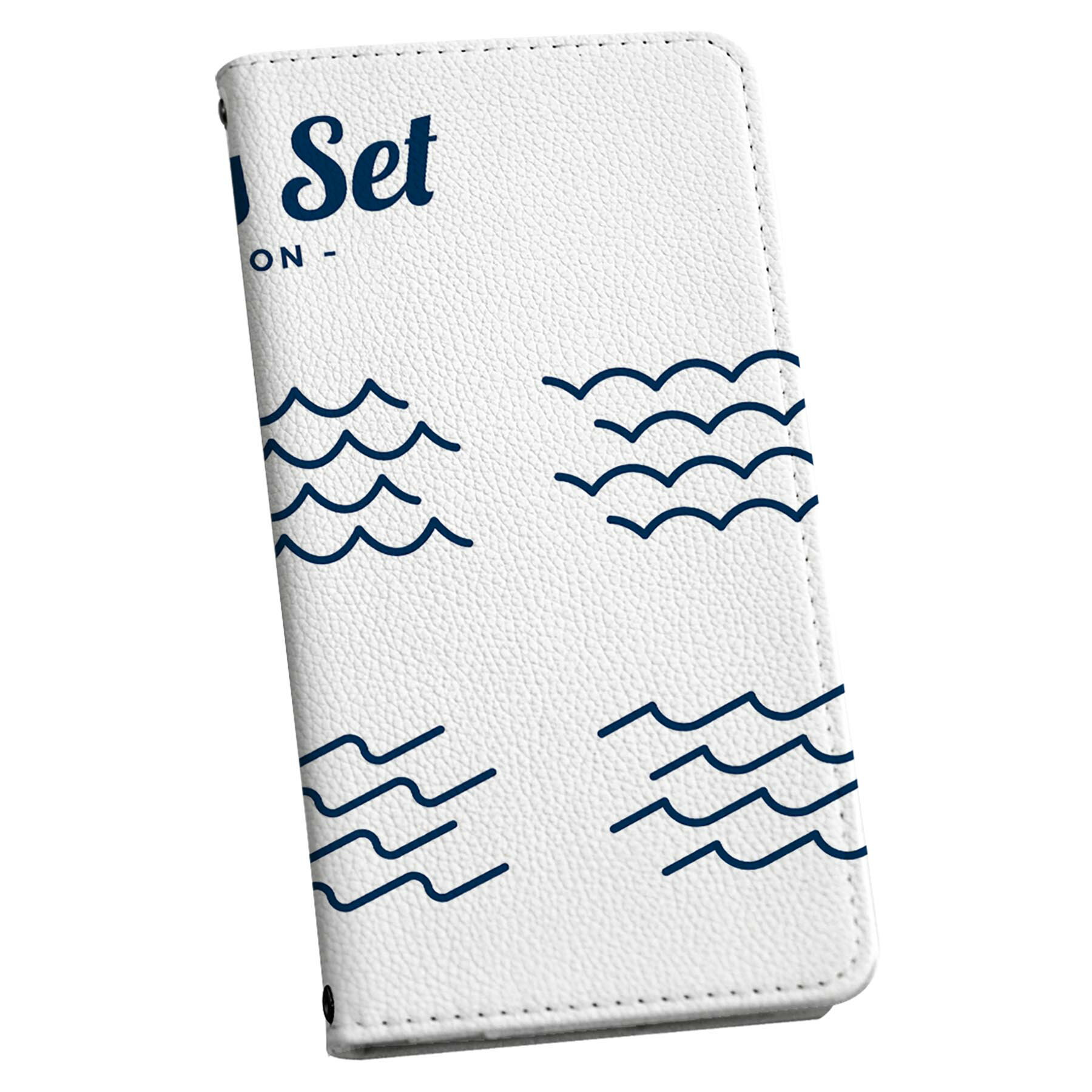 BASIO active3 KYG04 ベイシオ アクティブ3 用 手帳型ケース kyg04 ストラップ付き ショルダー スマホ 落下防止 手帳型 マグネット式 ピタッと閉まる スマホカバー 肩掛け 斜めかけ 033469 Water 波