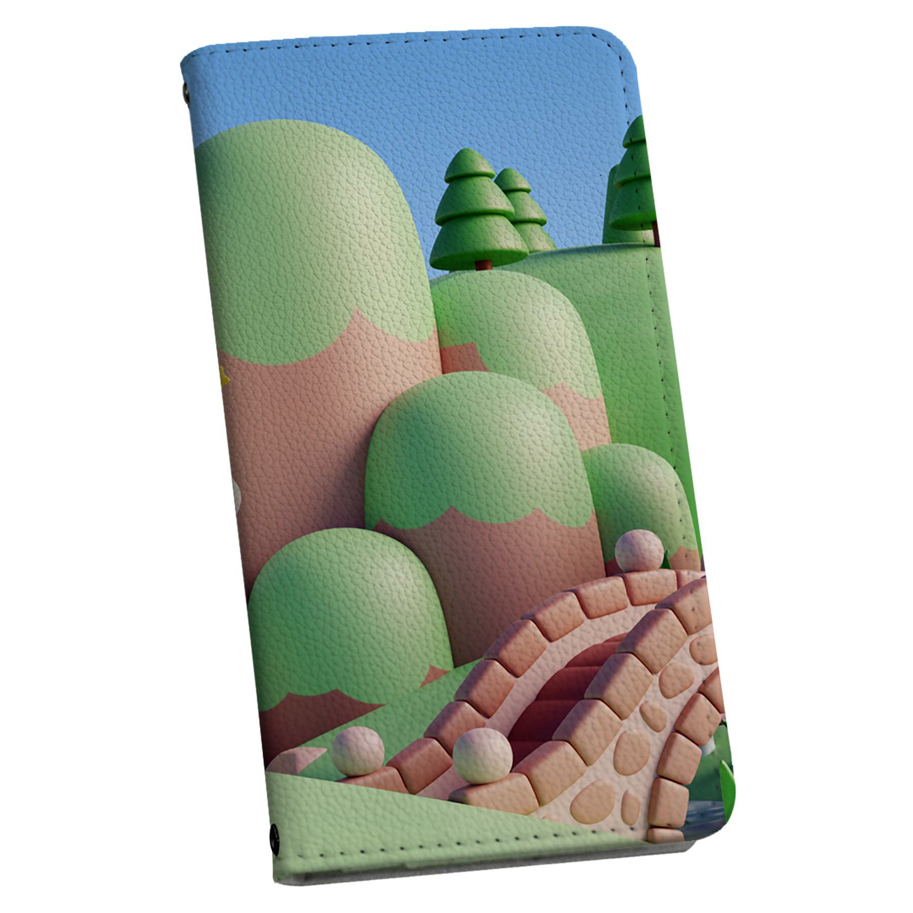 AQUOS sense9 用 手帳型ケース SH-53E / SHG14 / SH-M29 共通対応 sh53e ケース ストラップ付き ショルダー スマホ 落下防止 手帳型 マグネット式 ピタッと閉まる スマホカバー 肩掛け 斜めかけ 033620 ユニコーン 草原