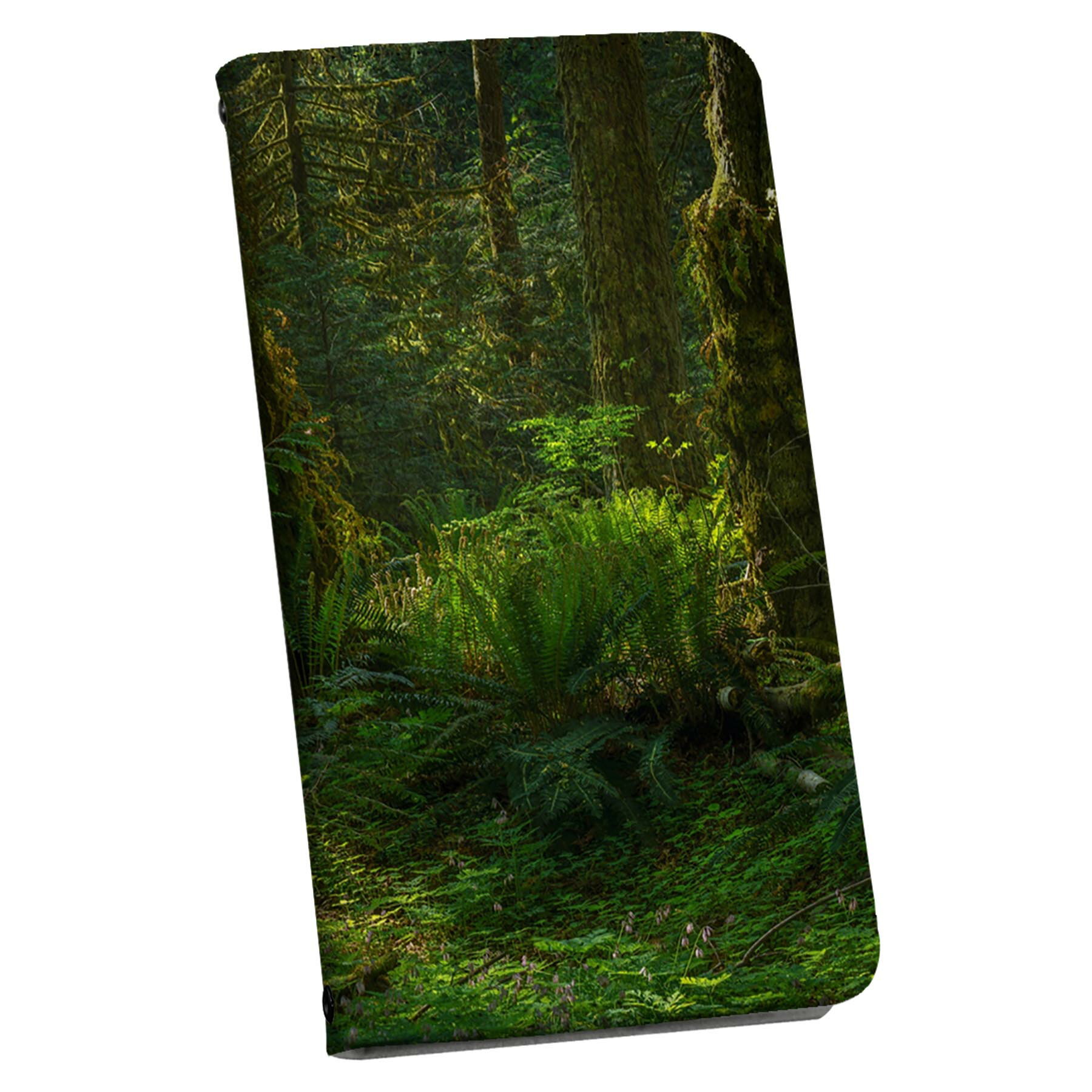 Google Pixel 9 / Pixel 9 pro 共通対応 6.3インチ 用 内側プリント ケース カバー pixel9 対応 手帳型 マグネット式 ピタッと閉まる レザーケース カード収納 ポケット 033720 雑木林 森林 2
