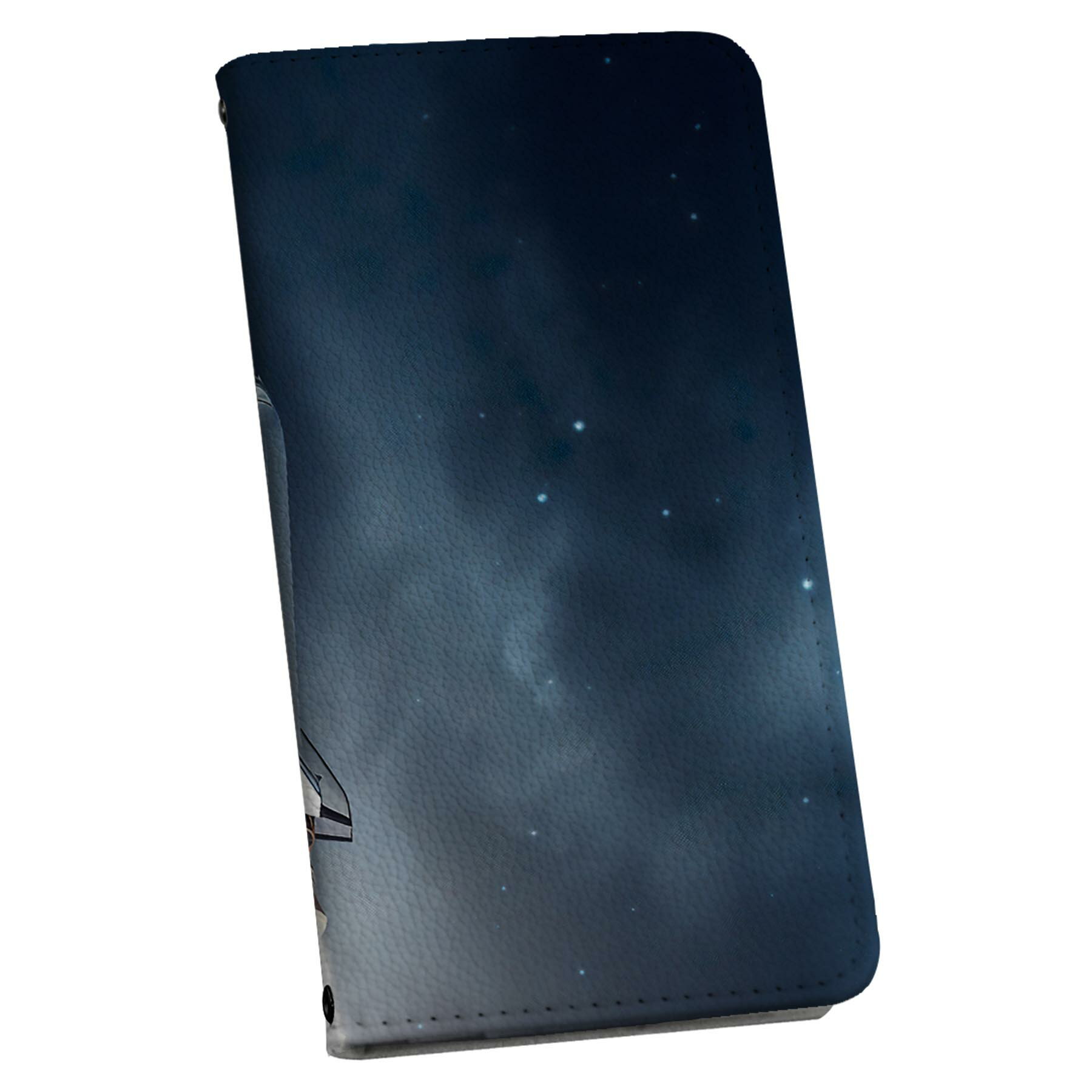 Galaxy A51 5G 用 スマホカバー SC-54A / SCG07 共通対応 ケース カバー 手帳型 マグネット式 ピタッと閉まる レザーケース カード収納 ポケット 033789 ロケット 宇宙