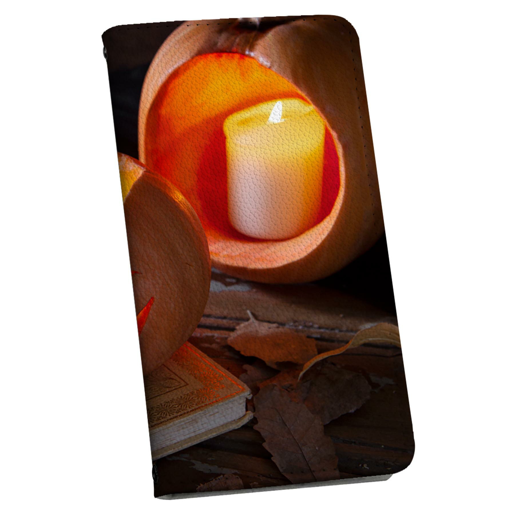 Xperia 5 V 用 SO-53D / SOG12 共通対応 ケース 手帳型 033817 かぼちゃ Jack-o'-Lantern