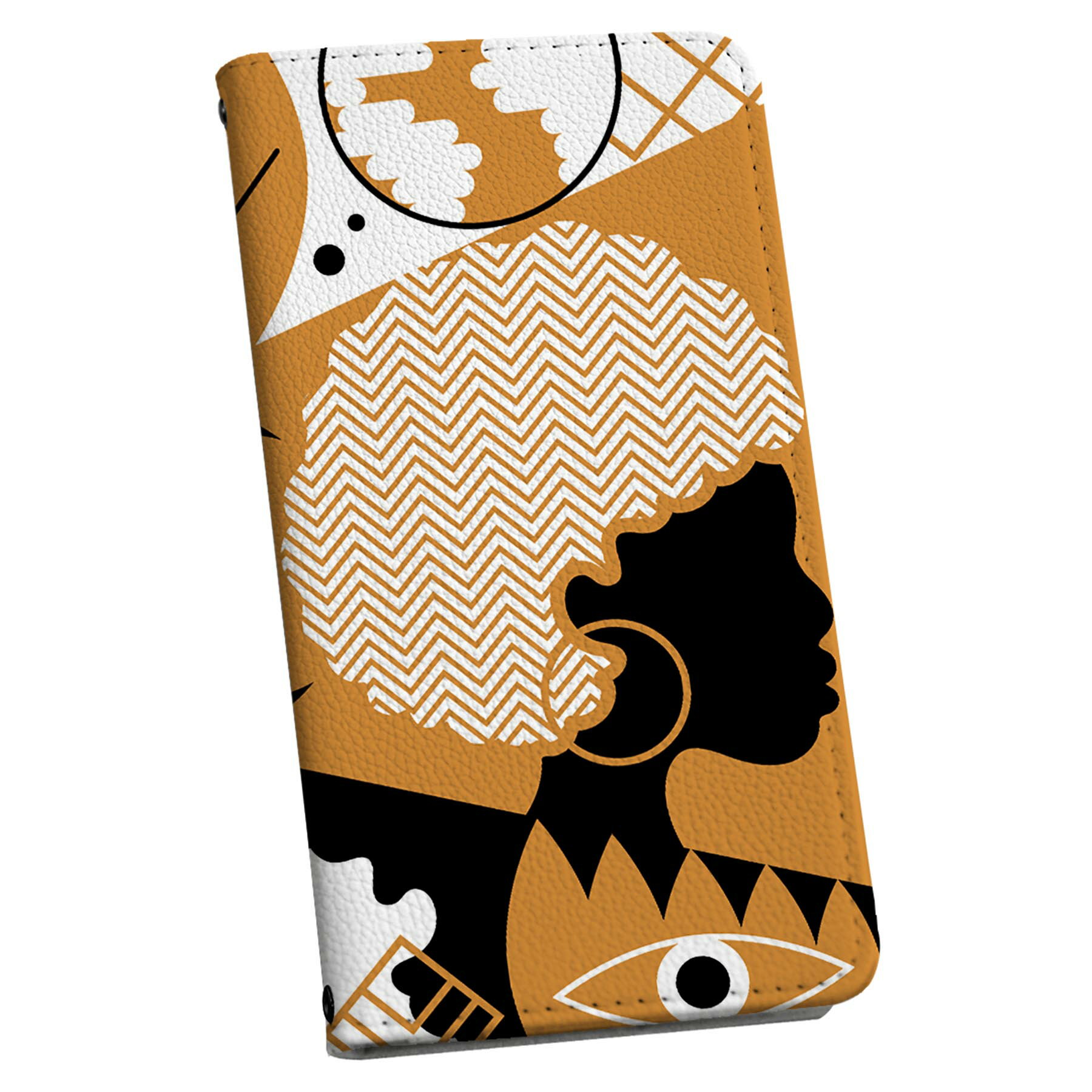 Galaxy A55 5G 用 手帳型ケース SC-53E / SCG27 共通対応 ケース ストラップ付き ショルダー スマホ 落下防止 手帳型 マグネット式 ピタッと閉まる スマホカバー 肩掛け 斜めかけ 033866 女性 葉っぱ