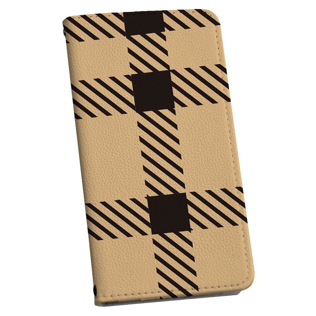 Xperia 1 III SO-51B エクスペリア so51b SOG03 共通対応 専用 ケース カバー 手帳型 マグネット式 ピタッと閉まる レザーケース カード収納 ポケット igcase 004299 チェック　ブラウン　黒