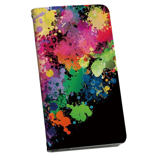 Disney Mobile on docomo DM-01K 専用 ケース カバー 手帳型 マグネット式 ピタッと閉まる レザーケース dm01k カード収納 ポケット igcase 004561 ペイント カラフル ハート Disney Mobile on docomo DM-01K 専用 ケース カバー 手帳型 マグネット式 ピタッと閉まる レザーケース dm01k カード収納 ポケット igcase 004561 ペイント カラフル ハート